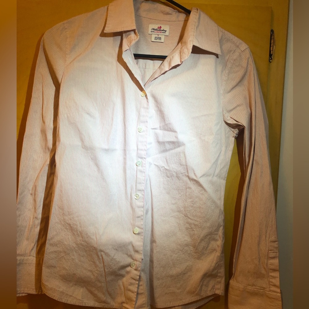 Women’s J.Crew Pink Striped Shirt